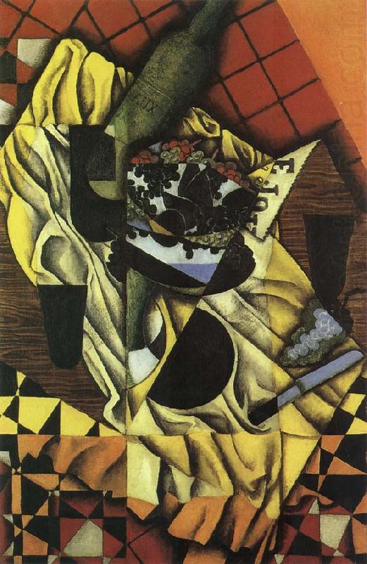 Juan Gris Grape and wine china oil painting image